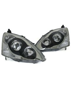 02-05 Honda Civic SI EP3 Hatchback TRUE JDM Type R Style Projector Headlights