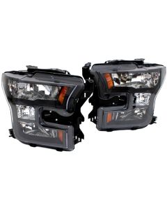 2015+ Ford F-150 Pickup Black Special Edition Headlight OE Style DOT Replacement