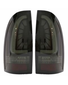 05-15 Toyota Tacoma LED Taillights w/ LED Light Tube - Smoke/Black/White DOT SAE