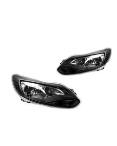 12-14 Ford Focus Sedan/Hatchback Black Headlights - Smoke Reflector Smoke Signal