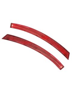 2014-2017 Corvette C7 Z06 Rear Bumper Reflector Eliminator Replacement Set - Red