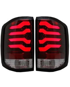 Clear/Black/Red 2014-2017 Silverado 1500 2500HD LED Bar Taillights