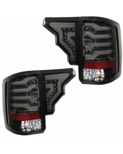 14-17 Chevy Silverado Pick Up Truck LED Taillights Smoke Black