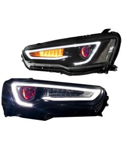 08-17 Mitsubishi Lancer Evo 10 Demon Eye Bi-Projector Xenon Headlights