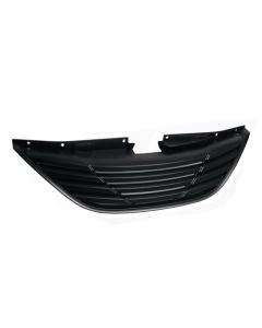 BLACK FRONT UPPER BADGELESS SPORT GRILLE FOR 11-14 HYUNDAI SONATA