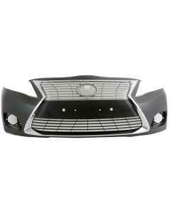 10-11 Toyota Camry ES300 Lexus Style Front Bumper w/ Chrome Main Grille