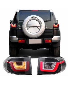 2007-2015 Toyota FJ Cruiser Taillights LED Brake Rear Lamp Light Strip RED