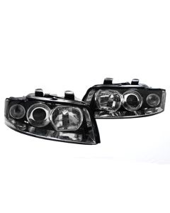 02-05 AUDI A4 B6 CHROME OE EURO STYLE PROJECTOR HEADLIGHTS - D1S  by DEPO