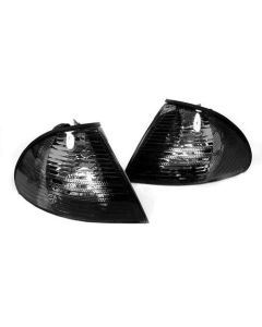 98-01 Fit BMW E46 3-SERIES 4DR SEDAN/WAGON DEPO EURO CORNER LIGHTS - CRYSTAL SMOKE