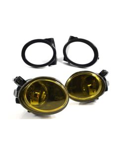 01-06 Fit BMW E46 M3 Yellow Front Bumper Fog Lights w/ Covers