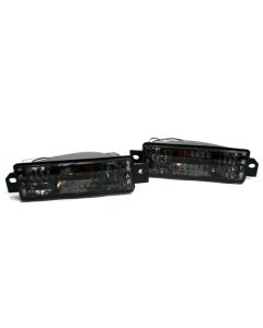 84-91 Fit BMW E30 3-SERIES EURO FRONT BUMPER TURN SIGNAL / CITY LIGHTS - SMOKE