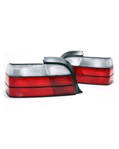 92-99 Fit BMW E36 3-SERIES 2DR COUPE OEM FACTORY STYLE EURO TAILLIGHTS - CLEAR/RED