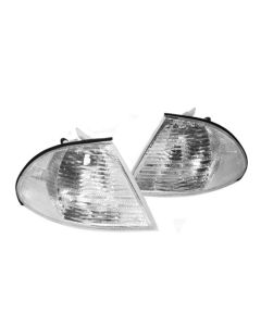 98-01 Fit BMW E46 3-SERIES 4DR SEDAN/WAGON DEPO EURO CORNER LIGHTS - CRYSTAL CLEAR