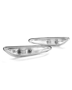 02-05 Fit BMW E46 3-SERIES 4DR SEDAN/WAGON DEPO SIDE MARKER LIGHTS - CRYSTAL CLEAR