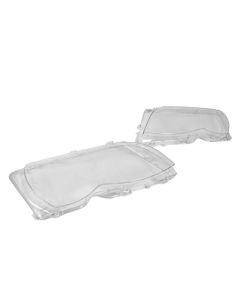 02-05 Fit BMW E46 3-SERIES 4DR SEDAN WAGON HEADLIGHT LENS - LEFT / RIGHT SIDE PAIR