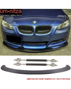 Fits 06-13 Fit BMW E90 E92 M3 Carbon Fiber Front Splitter Lip Diffuser