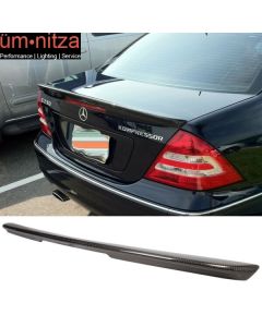 Fits 01-07 Benz C-Class W203 Sedan D Style Carbon Fiber (CF) Trunk Spoiler Wing