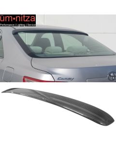 Fits 07-11 Toyota Camry OE Factory Carbon Fiber CF Rear Roof Spoiler Wing