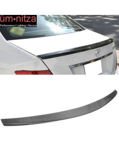 Fits 08-14 Benz C-Class W204 Sedan D Style Carbon Fiber (CF) Trunk Spoiler