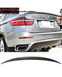 Fits 08-13 Fit BMW E71 X6 Liftback Carbon Fiber (CF) Trunk Spoiler Wing