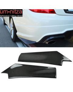 Fits 12-14 C Class W204 LCI  Carbon Fiber CF Rear Splitter Bumper Lip