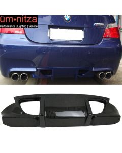 Fits 06-10 Fit BMW E60 5 Series M5 Rear Diffuser Bumper Cover - Carbon Fiber (CF)