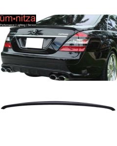 Fits 07-13 Benz S Class W221 Sedan Carbon Fiber CF Trunk Spoiler