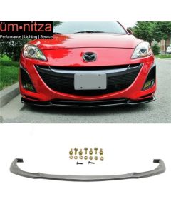 Fits 10-11 Mazda 3 4Dr Front Bumper Lip JDM Urethane