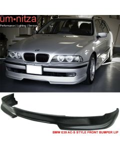 Fits 97-00 BMW E39 5 Series Front Bumper Lip Spoiler Unpainted - PU