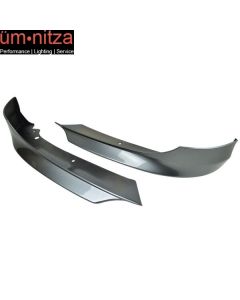 Fits 09-12 BMW E90 3-Series OE Style Front Bumper Lip Splitters Painted A52 Gray