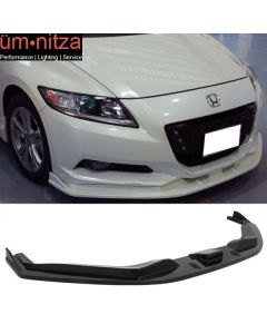 Fits 11-12 Honda CRZ A Type Front Bumper Lip Spoiler Unpainted Black ABS