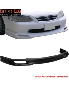 Fits 98-02 Honda Accord Sedan V Style Front Bumper Lip Unpainted - PU