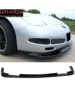 Fits 97-04 Chevy Corvette C5 ZR1 Style Front Bumper Lip Spoiler Unpainted - PU