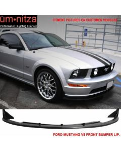 Fits 05-09 Ford Mustang V8 Type CV3 Front Bumper Lip Spoiler Under PU