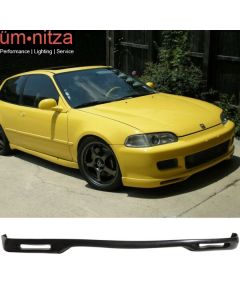 Fits 92-95 Honda Civic EG Coupe Hatchback WW Style Front Bumper Lip Spoiler PU