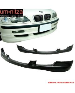 Fits 99-01 BMW E46 3-Series Euro Style Front Bumper Lip Spoiler Chin Splitter PU