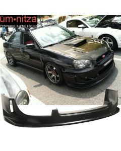 Fits 04-05 Subaru Impreza WRX DS Style Front Bumper Lip Spoiler Unpainted PU