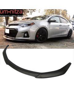 Fits 14-16 Toyota Corolla Type S GT Front Bumper Lip Chin Spoiler PU Splitter