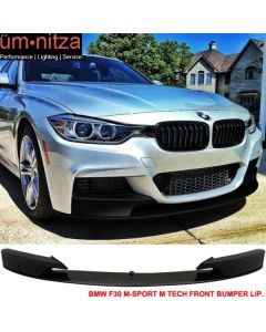 Fits 12-18 Fit BMW F30 3 Series Performance Front Lip Painted Black Saphire #475