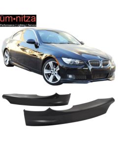 Fits 07-10 BMW 3-Series Pre LCI OE Style Front Bumper Lip Splitters 2PC - PP