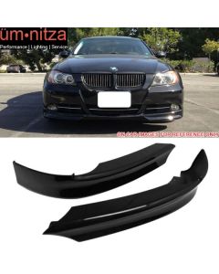 Fits 06-08 BMW 3 Series E90 Sedan OE Front Splitter Lip Painted #668 Jet Black