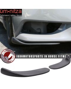 2PC Type 4 Quick Lip Universal Front Bumper Lip Chin Spoiler Splitter 18X6.5" PU