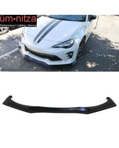 Fits 17-20 Toyota 86 GT86 FT86 GT Style Unpainted Black Front Bumper Lip - PU