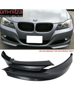 For 09-12 BMW E90 3-Series OE Style Front Bumper Lip Splitters Spoiler Unpainted