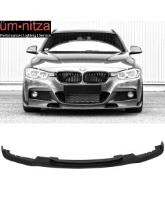 Fits 12-18 Fit BMW 3 Series F30 M Sport M Tech HM Style Front Bumper Lip ABS