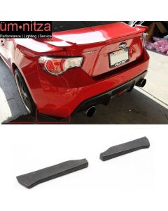 12.5" x 2.5" Universal Rear Bumper Spats Splitters Lip PU Material