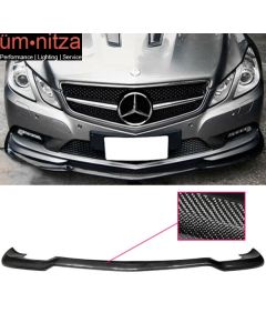 Fits 09-13 Benz E-Class W207 C207 AMG Sport CS Style Front Bumper Lip CF