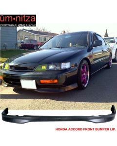 Fits 94-95 Honda Accord Type R Style Front Bumper Lip Spoiler Splitter PP