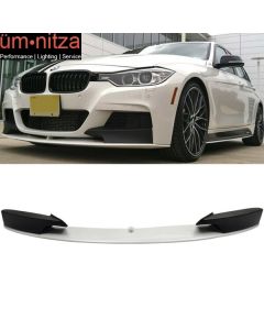 Fits 12-18 F30 Performance Front Lip Paint Two Tone Mineral White Metallic #A96