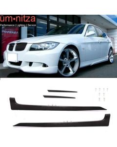 Fits 06-08 BMW E90 3 Series Sedan 4 Door AC Style Side Skirt (PU)